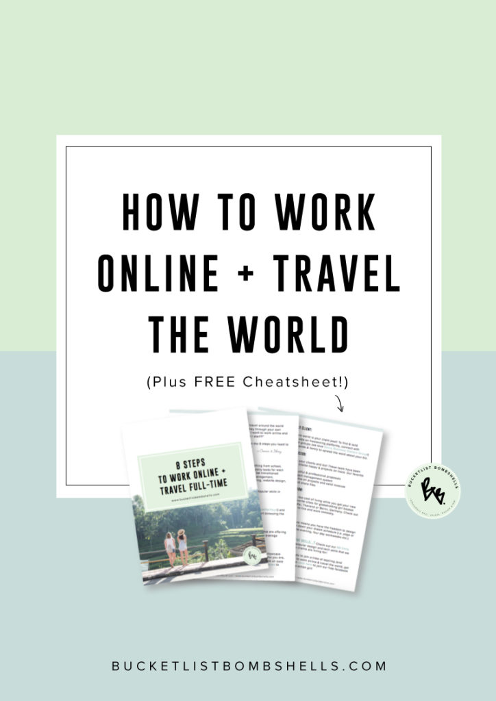 Curious how two 20-somethings built online businesses that give us the freedom to travel the world full-time? In this post, we’re sharing all of our behind the scenes secrets so you can learn how to work online & travel the world too! CLICK HERE to see the steps.