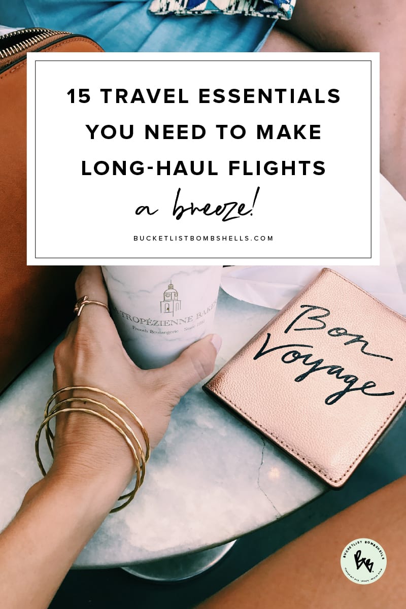 We’ve realized that the key to making our long-haul flights a breeze is by being prepared with these travel essentials. I know it might sound crazy but we now L-O-V-E taking long-haul flights. Seriously, they’ve been that big of a game-changer. So, let’s get packing!