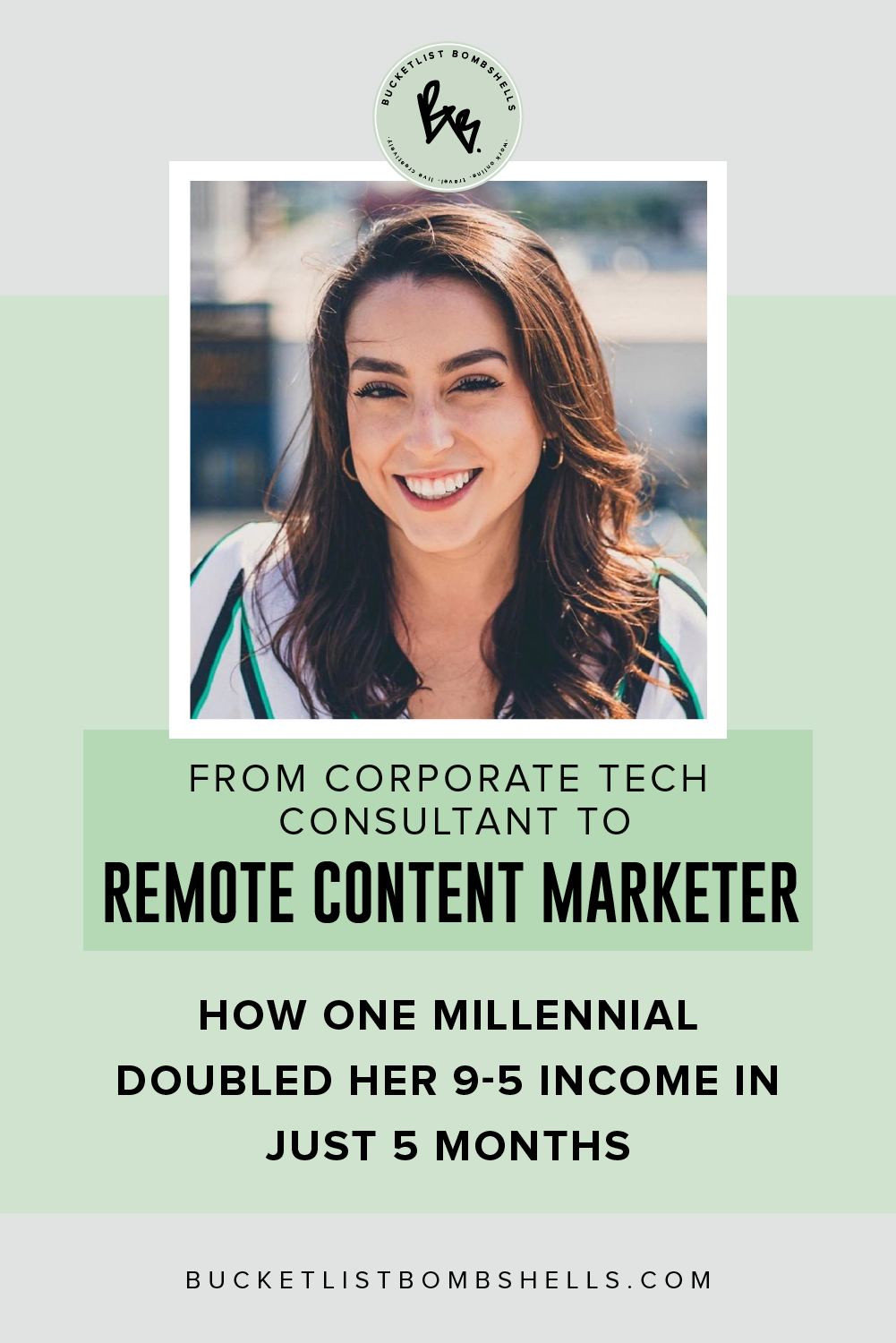 From Corporate Tech Consultant to Remote Content Marketer: How One Millennial Doubled Her 9–5 Income in Just 5 Months Today, we’re sitting down with BB Academy student and Freelance Content Marketer, Nicole Sifers! Join us as she gives a glimpse into her girl boss journey...